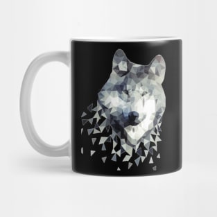 Geometric Arctic Snow Fox Mug